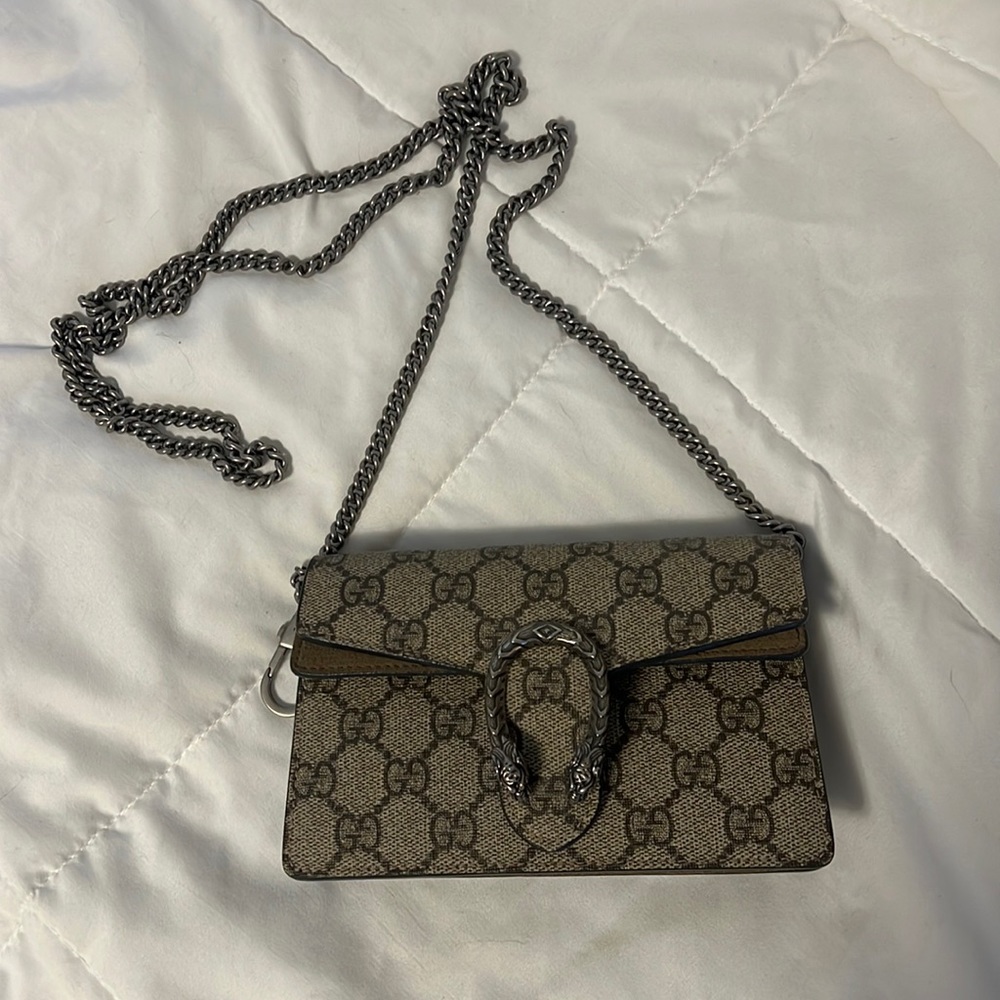 Authentic Gucci Dionysus GG Supreme Super Mini Bag